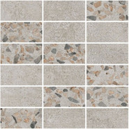 Мозаика Beton-Terrazzo K9498938LPR1VTE0 30х30 (5x10) керамогранит лаппатированная, бежевый, серый