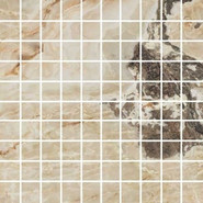 Мозаика Onyx and More Golden Blend Satin Mosaico 30х30 см керамогранит Casa Dolce Casa сатинированная чип 30х30 мм, бежевый 767760