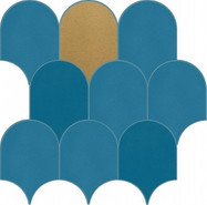Мозаика Lifestyle Blue Mos.Loop 600110000943 керамика 31х32 см матовая, белый, синий