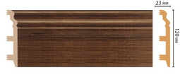 Плинтус напольный D233-74 ДМ Decomaster (120х23х2400 мм) 