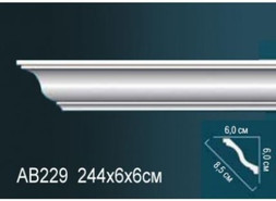 Перфект Карниз потолочный гладкий AB229