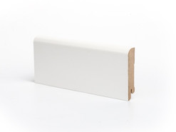 Плинтус напольный K-02 Белый RAL 9003 Ликорн 2050х70х16 мдф окрашенный белый