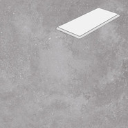 Ступень угловая с фаской R20 Silver 33х90 керамогранит матовая Lifebrick Limestone