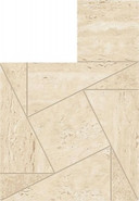 Мозаика Marvel Sand Mosaico Tessellation 22x26 керамогранит матовая, бежевый AF9H