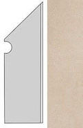Плинтус Kone Beige Battiscopa Sag.Dx. AUO4 7,2x30 шт керамогранит
