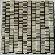 Мозаика PIX 318 Cream Nova, мрамор 30.7х31 см Pixmosaic матовая чип произвольный, бежевый