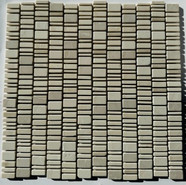 Мозаика PIX 318 Cream Nova, мрамор 30.7х31 см Pixmosaic матовая чип произвольный, бежевый