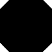 Плитка универсальная Octogono Negro керамическая