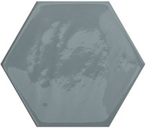 Настенная плитка Kane Hexagon Grey 16х18 Cifre глянцевая, рельефная керамическая 78801165