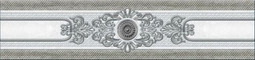 Бордюр 351 Eclipse Grey 7x30 (центр) Eurotile Ceramica Istambul Grey глянцевый керамический