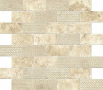 Мозаика Aix Blanc Minibrick Tumbled-30,5x30,5 3.7x7.5 керамическая