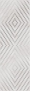 Вставка Apeks Ромбы Светло-серый 25x75 Cersanit матовая керамическая A15919