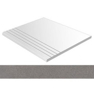 Ступень фронтальная Beta Peldano Plomo 60x60 керамогранит антискользящая (grip), матовая