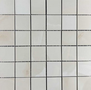 Мозаика Velsaa Onix Prizma Crema Mosaic 30х30 керамогранит полированная чип 5х5 мм, кремовый