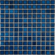 Мозаика PW2323-06 керамика 30х30 см глянцевая чип 23х23 мм, синий
