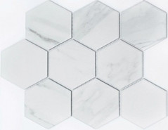 Мозаика PS95110-13 керамика 25.6х29.5 см матовая чип 95х110 мм, белый