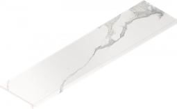 Ступень угловая Stellaris Statuario White Scalino 33x120 Angolare Dx керамогранит матовая Italon 620070002598