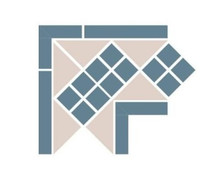 Вставка Угол Corner Lisbon with 1 strip (Tr.16, Dots 11, Strips 11) 21,5x21,5x15 матовый керамогранит