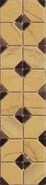 Бордюр Tira Iliada-PR Ocre керамогранит