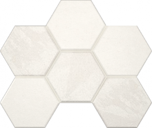 Мозаика LN00/TE00 Hexagon 25x28,5 керамогранит матовая, серый