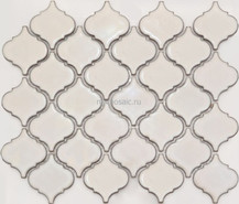 Мозаика R-304 керамика 24.5х29.3 см глянцевая чип 60х65 мм, бежевый
