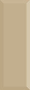Настенная плитка Monocolor Biselado Brillo Beige 10x30 глянцевая керамическая
