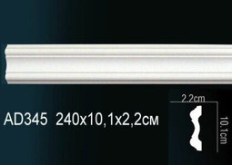 Молдинг Гладкий AD345F (34) гибкий Перфект полиуретан