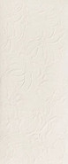 Настенная плитка 3D Wall Plaster Bloom White 50x120 Atlas Concorde Italy матовая керамическая AHQV