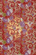 Декор Fioritura Oro Su Rosso (1сет=2шт.) керамический