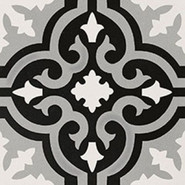 Декор Original B Black and White 20x20 глазурованный, матовый керамогранит