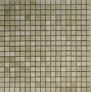 Мозаика Botticino Pol. 15х15х4 мм каменная 30.5x30.5