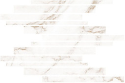 Мозаика Blanc Statuario Gold Mureto Mosaic Soft 30x45 керамогранит Living Ceramics матовая бежевый LV10642