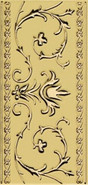 Декор Gold Narciso A Su Crema керамический
