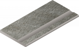 Керамогранит Magma Fog Bordo 30x60 Svasato.Round Italon x2 матовый бортик закругленный с выемкой 620090001347