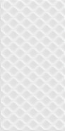 Настенная плитка облицовочная рельеф белый (DEL052D) 29,8x59,8 глянцевая керамическая