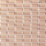 Мозаика NSmosaic R-356 керамика глянцевая 30х30 см чип 23х48 мм, бежевый