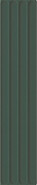 Настенная плитка Plinto In Green Matt 10.7х54.2 DNA Tiles матовая, рельефная (структурированная) керамическая 78803289