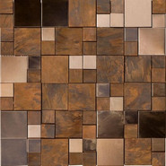 Мозаика Bronze Mini 3D Cubes 30,5x30,5 металл