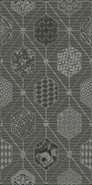 Декор Azori Devore Gris Geometria 31,5х63, матовая керамический