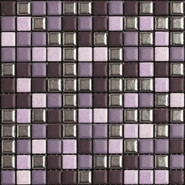 Мозаика Mix Standard Metropolitan 2 керамика 30х30 см Appiani матовая чип 25х25 мм, серый, сиреневый, фиолетовый XMBM 702