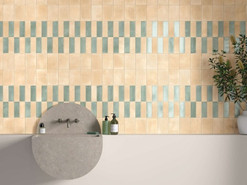 Керамогранит Miyako Golden Ochre Gloss 5x15 Equipe глазурованный, глянцевый универсальная плитка 32326