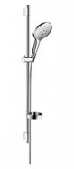 Душевой гарнитур Hansgrohe Raindance Select Showerpipe E150 3jet, со штангой 90 см и мыльницей, белый/хром