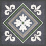 Декор Smalto Decor 2 Blu 15х15 Керлайф матовый керамический 924213