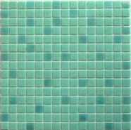 Мозаика MIX24 стекло зеленый 32.7х32.7 см NSmosaic Econom Series глянцевая чип 20х20 мм