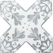 Керамогранит Cevica Beсolors Cross Dec. Stencil Grey 13.25х13.25 матовый