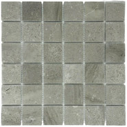 Мозаика Marble Mosaic Cinderella stone Mat камень 30.5х30.5 см матовая чип 48х48 мм, серый