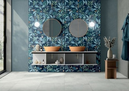 Керамогранит СП1219 Wallpapers Blue Forest  60х120 rett (тон R054D)_D303960 Dado Ceramica матовый универсальный