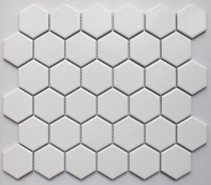 Мозаика Nakama White 28.1х32.5 керамогранит матовая чип 51х51 мм, белый