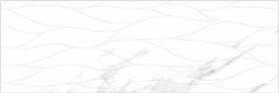 Настенная плитка Bianco Grey HL Waves 30х90 Sol глянцевая керамическая