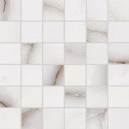 Мозаика Grey Portogallo Mosaic 30х30 керамика матовая, белый, серый 588143005